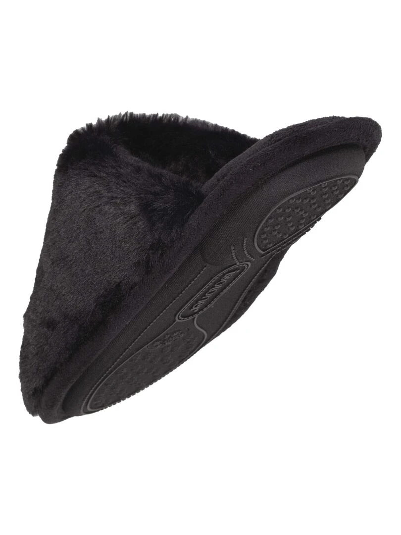 Chaussons mules recyclées Femme Noir   Noir