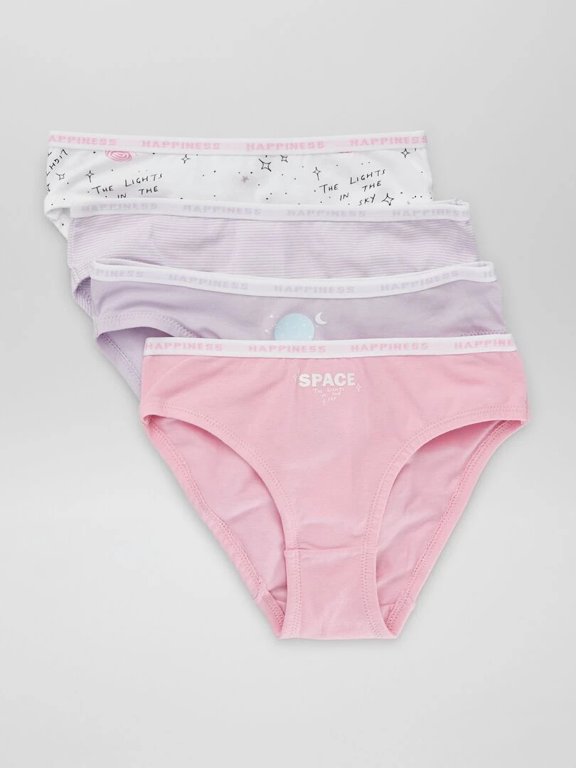 Lot 4 culottes en coton Violet