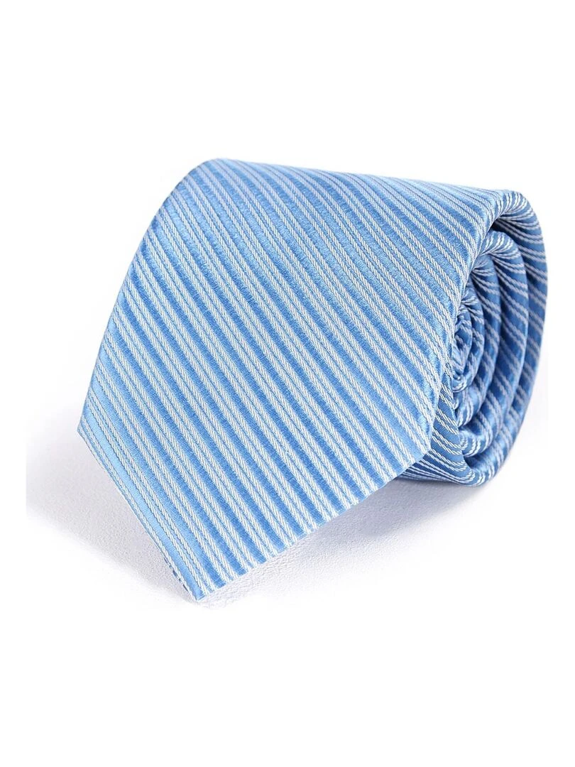 Cravate Faux Uni Fabriqué en Europe Bleu ciel