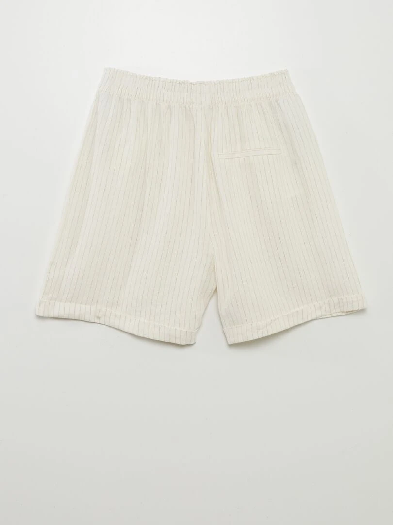 Short léger Blanc