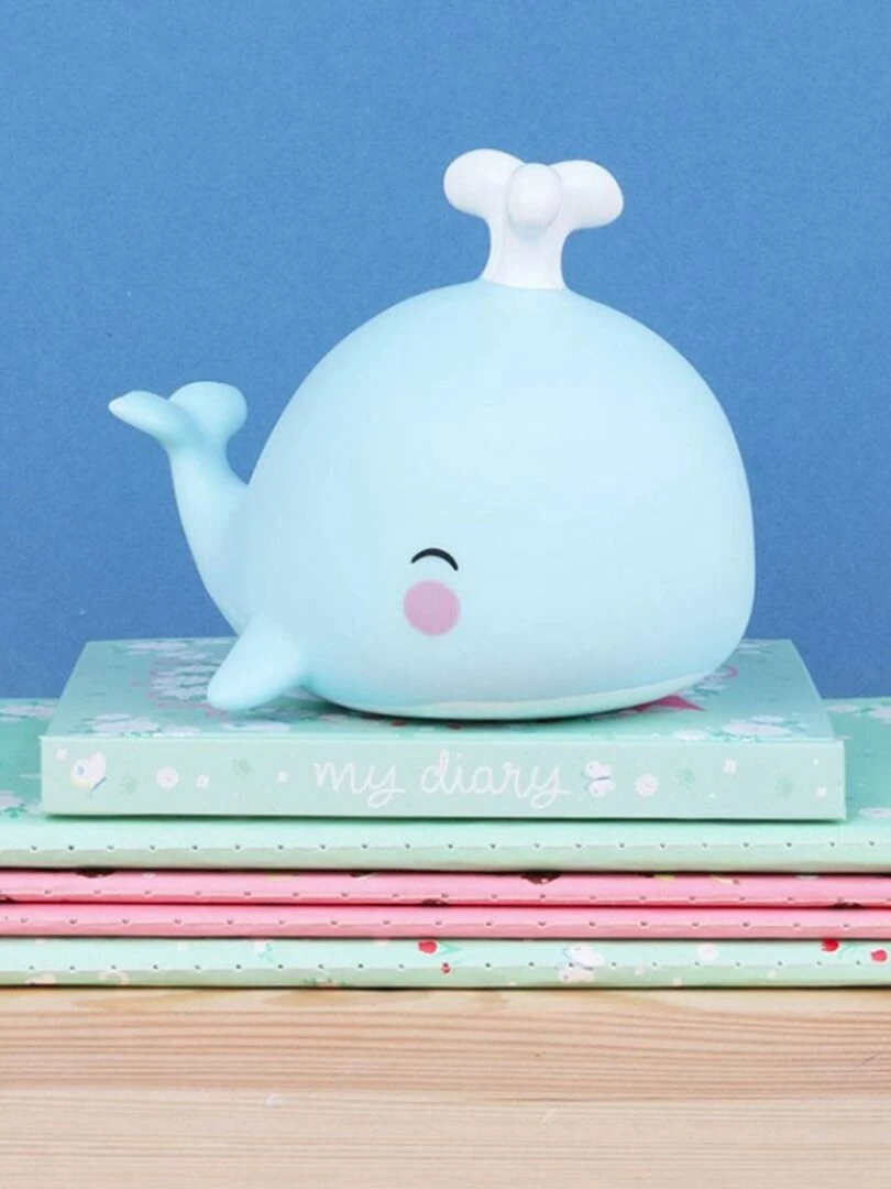 Petite veilleuse baleine (13 cm)   Bleu