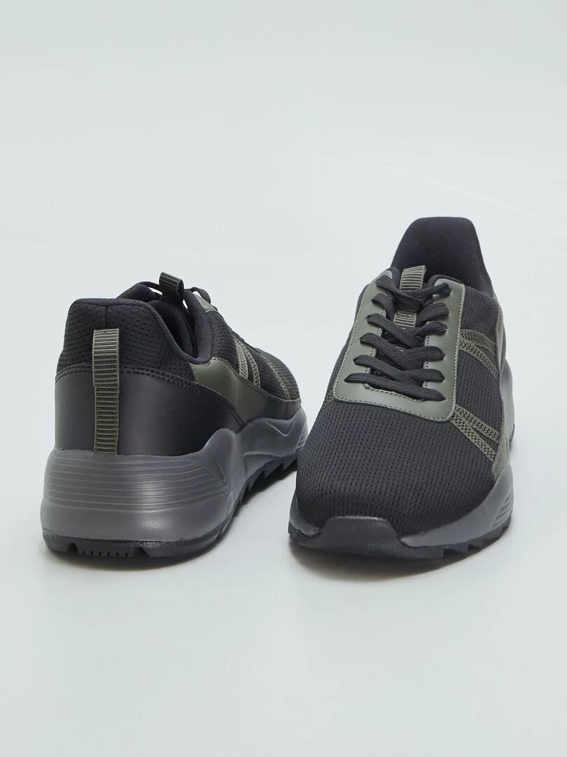 Baskets de sport   Noir/kaki