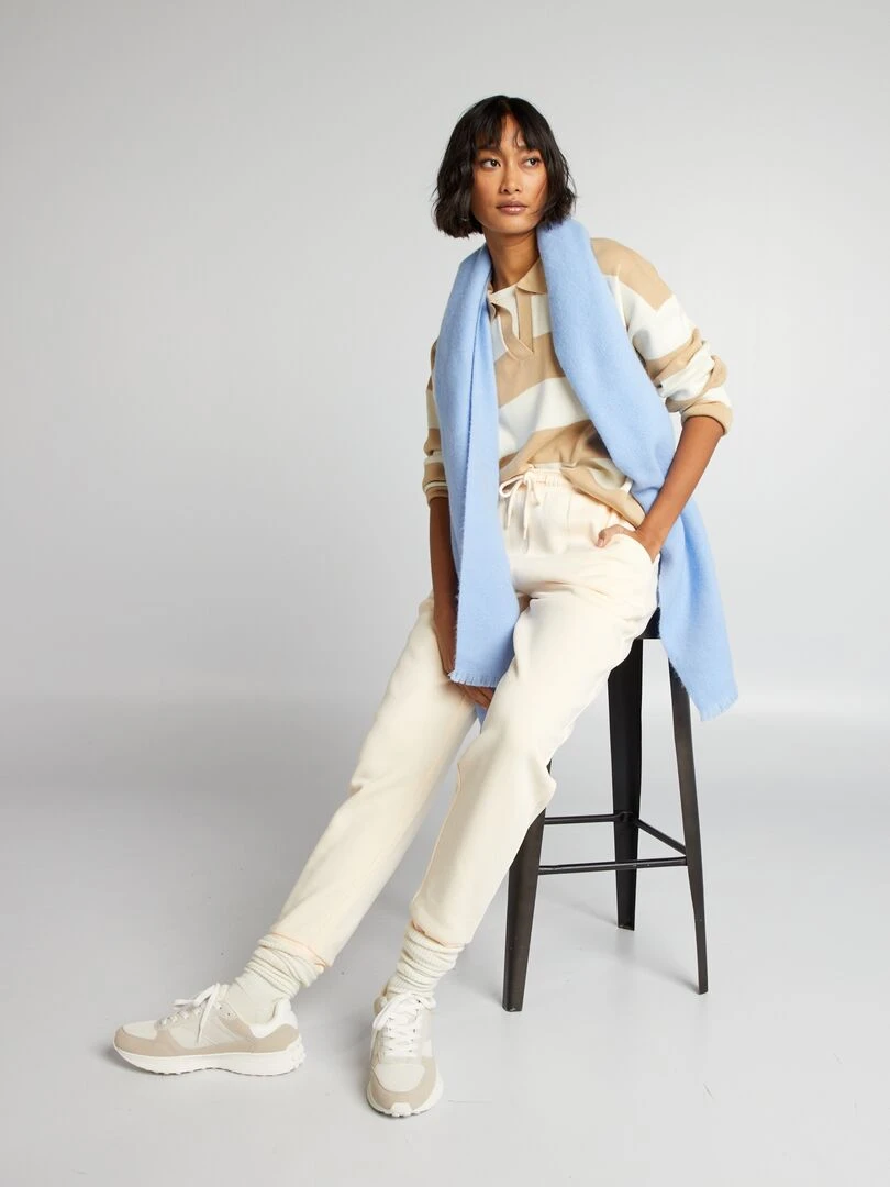 Pull en tricot Blanc