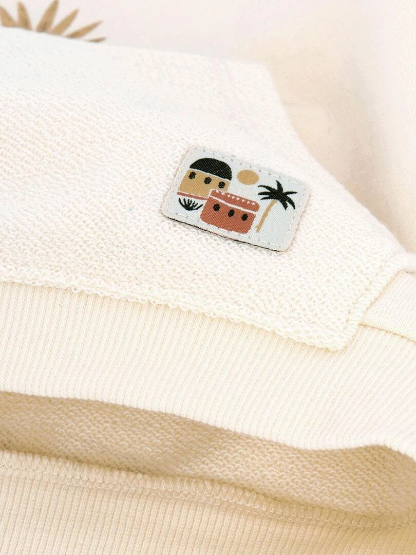 Sweat shirt garçon Nomad   Ecru