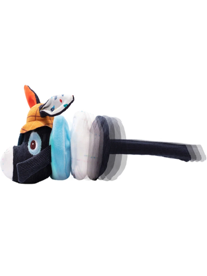 Peluche vibrante Ignace l'âne Mini dansant   Bleu