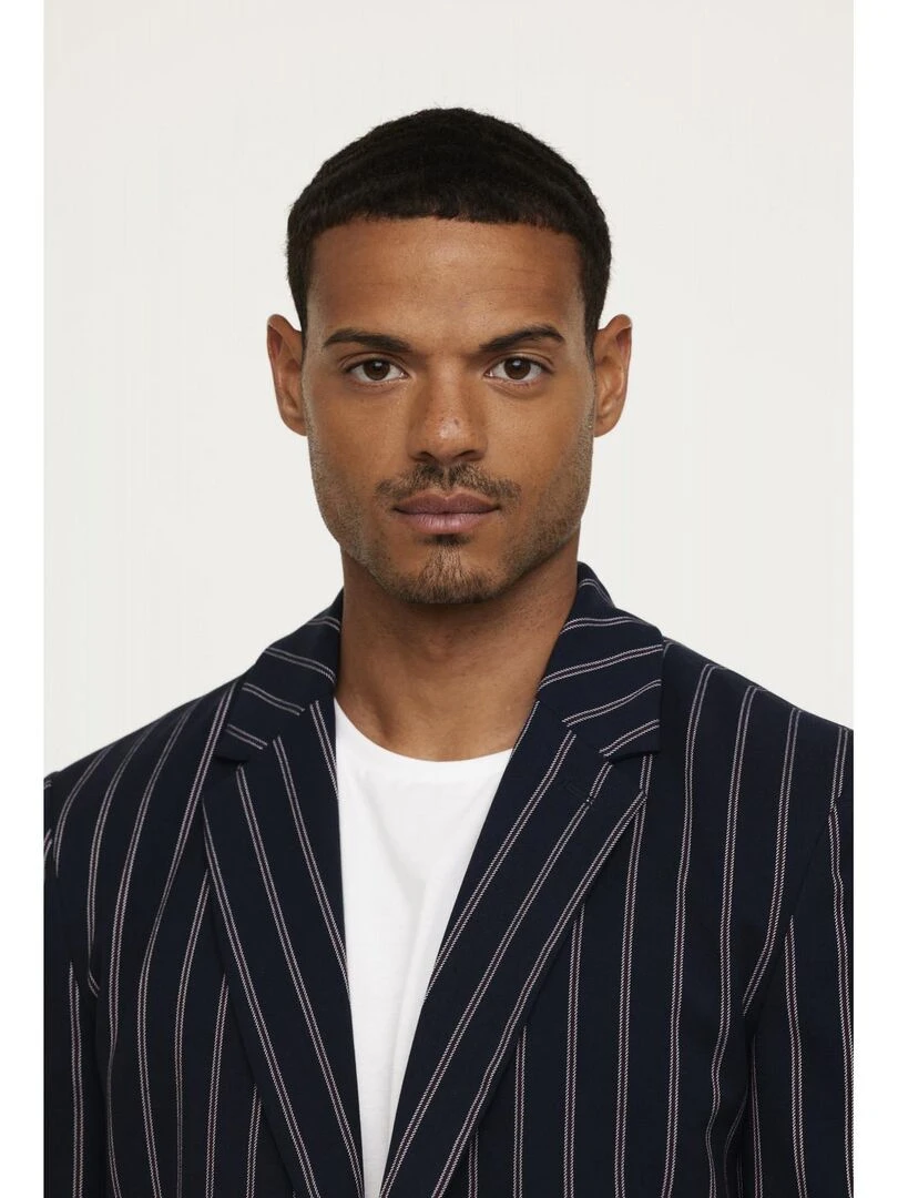 Lee Cooper   Veste manches longues polyester slim FLUXE   Bleu marine