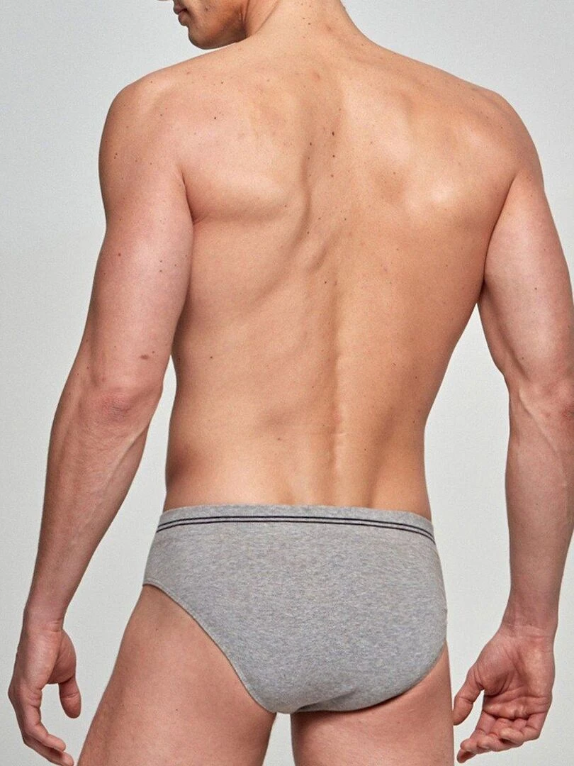 Slip en coton sans couture Essentials   Gris