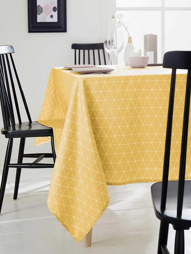 Nappe Rectangulaire "Scandinave"   Jaune