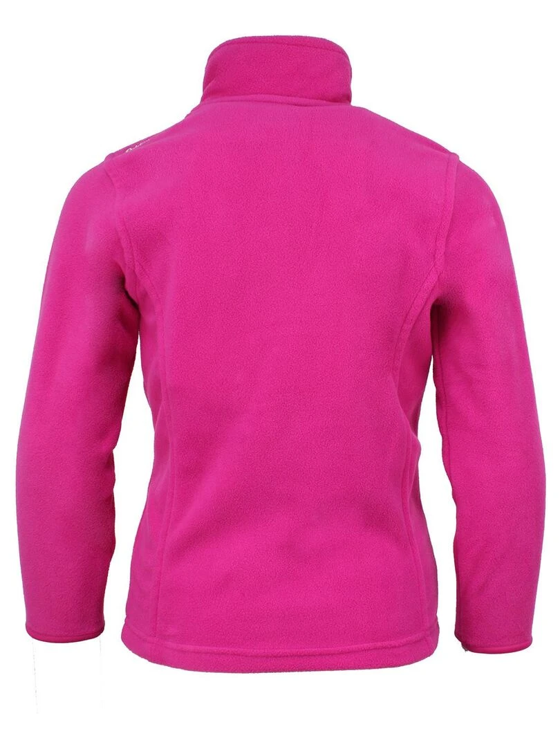 Blouson polaire fille GACESARE PEAK MOUNTAIN Rose fushia