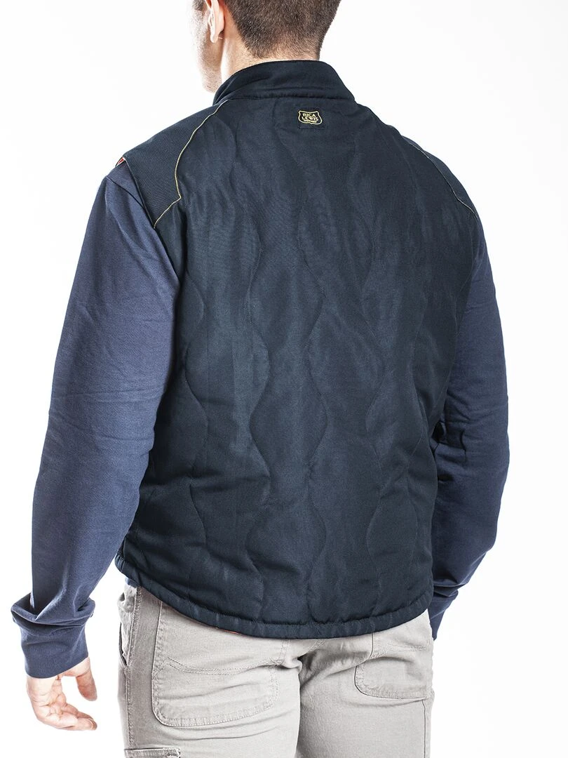 Gilet sans manches matelassé réversible 'Rica Lewis'   Bleu marine