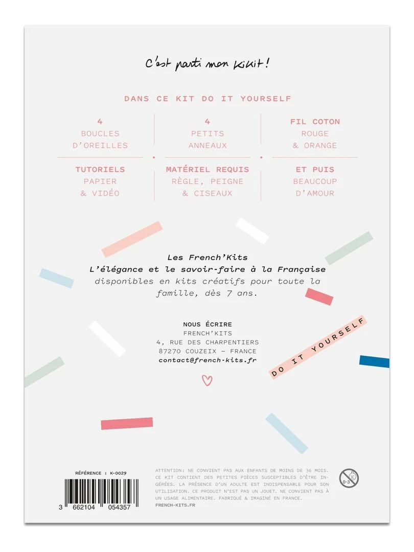 Bijoux Macramé   2 paires Boucles d’oreilles rouge orange   N/A