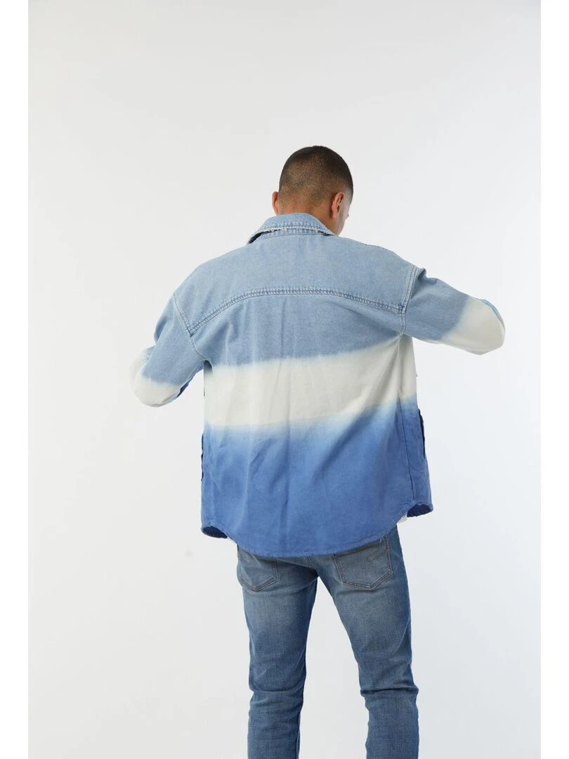 Lee Cooper Veste manches longues coton over shirt FINEA Bleu