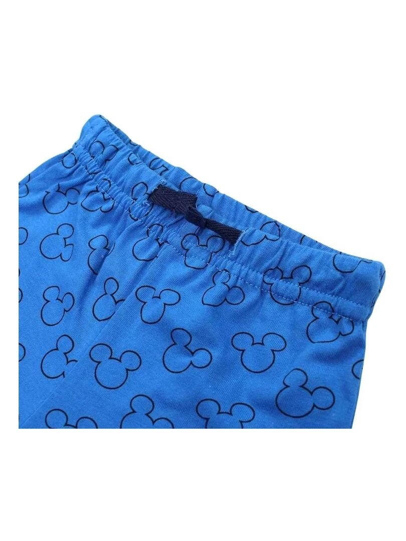 Disney   Ensemble ​​T shirt short bébé garçon Imprimé Mickey   Bleu