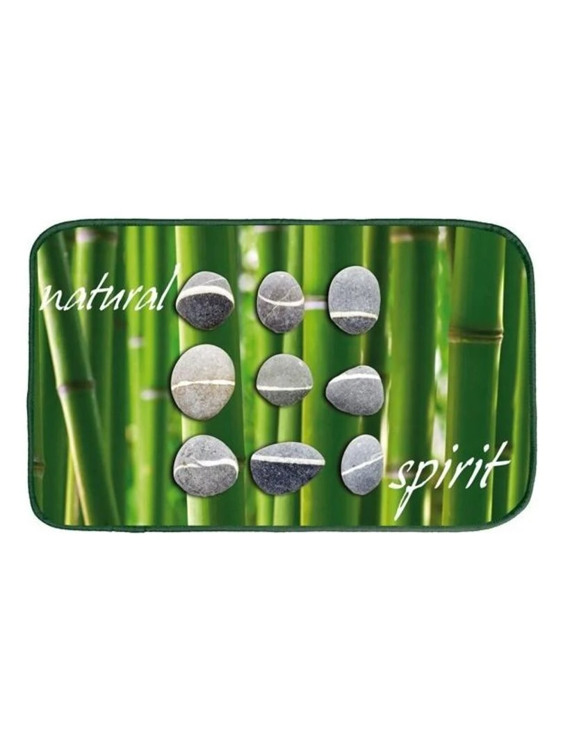 Tapis velours 45x75cm imprimé NATURAL Vert