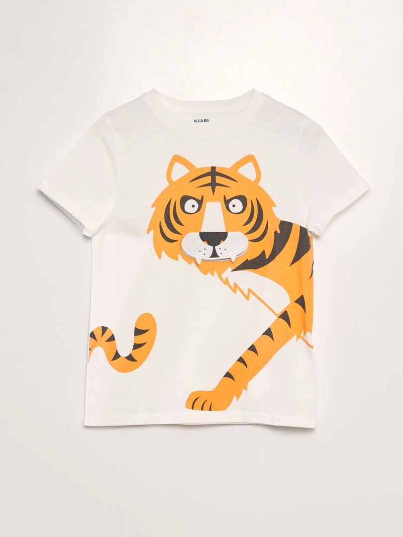T shirt à imprimé animé Blanc