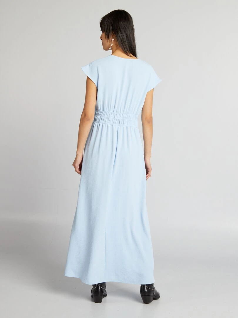 Robe longue sans manches Bleu