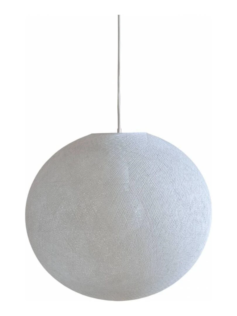 Abat jour Globe 67cm et suspension Gris perle