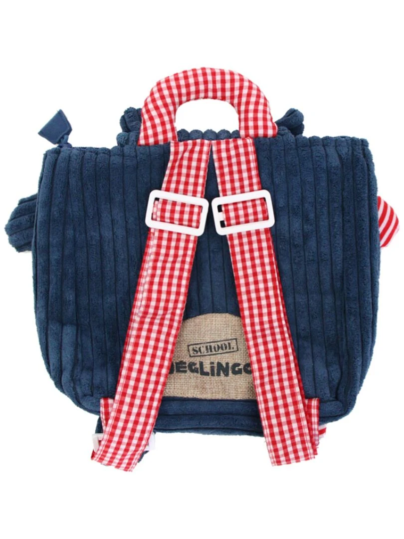 Sac à dos bébé peluche Hippipos l'hippopotame Bleu