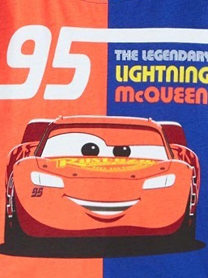 Disney   Pyjama garçon imprimé Cars en coton   Bleu marine