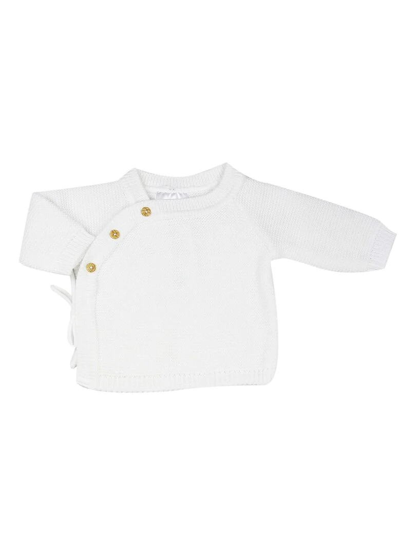 Brassière bébé en maille Blanc