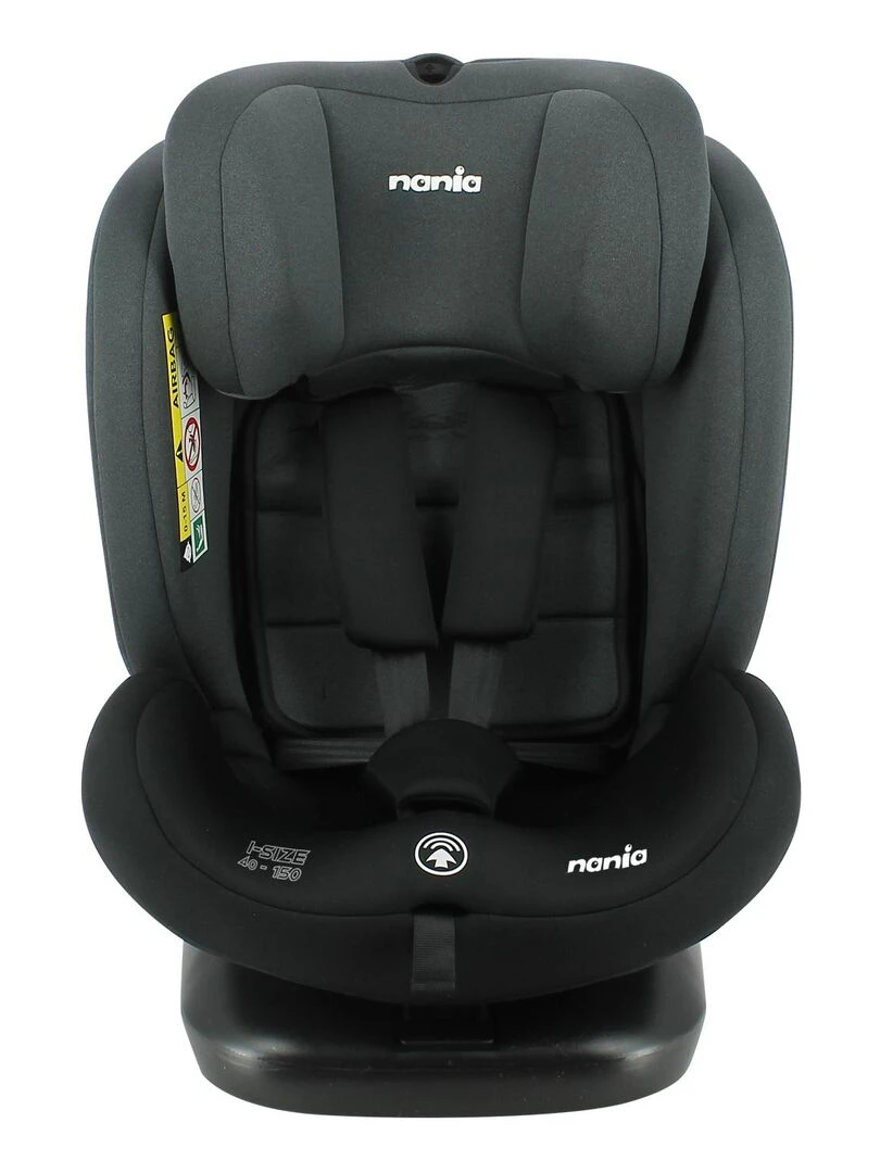 Nania Siège auto DUNE pivotant 360° I Size 40 150 cm Evolutif dès la naissance jusqu'à 12 ans Gris