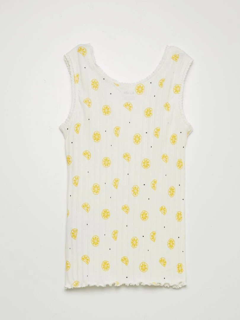 Débardeur à motif Beige