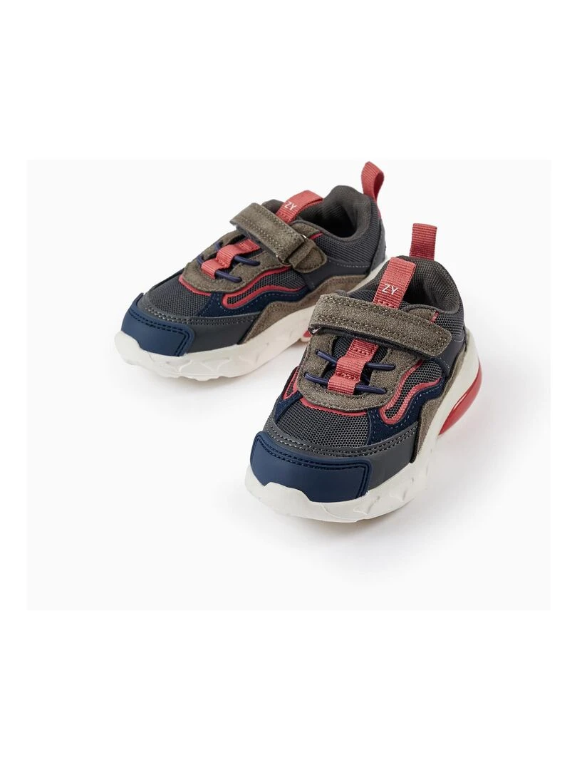 Baskets Lumineuses pour Bébé Garçon 'ZY Superlight'   GREAT GOALS GREAT WORLD   Gris foncé