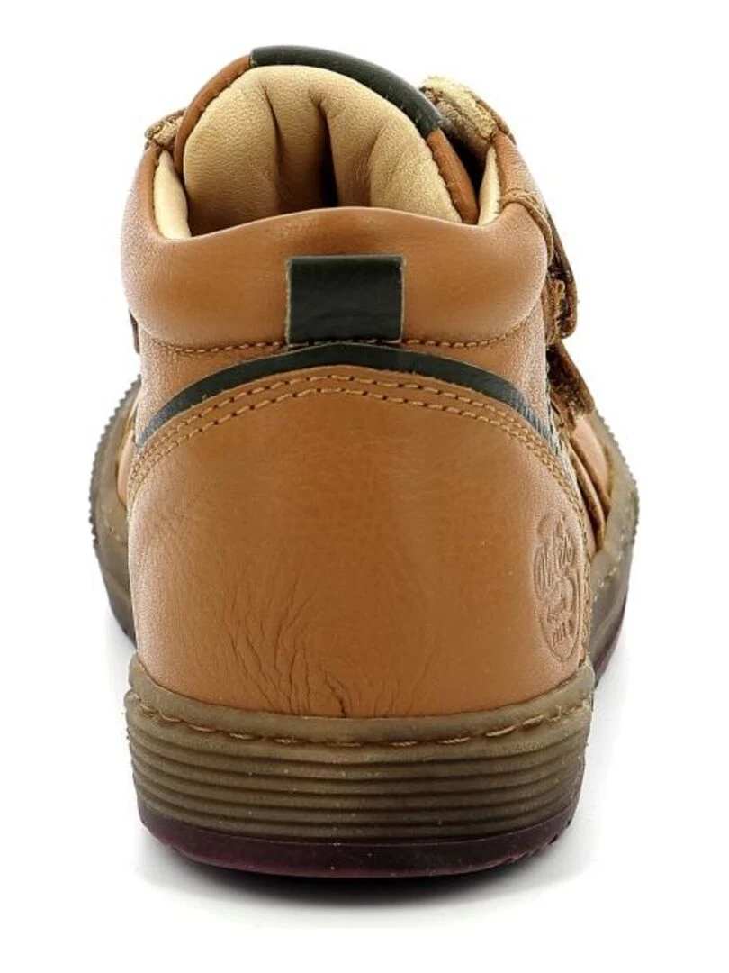 Sneakers hautes Cuir Biboc   Marron