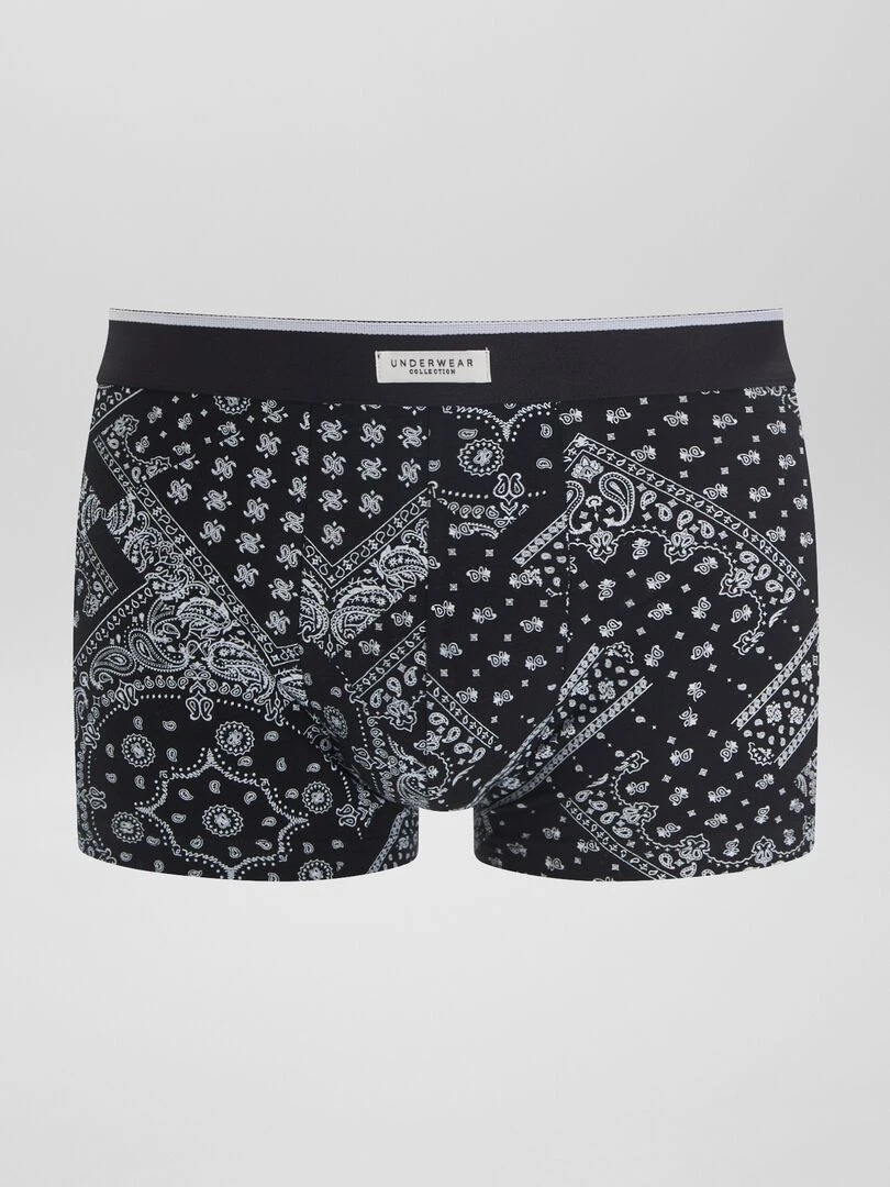 Lot 3 boxers stretch   Noir/gris