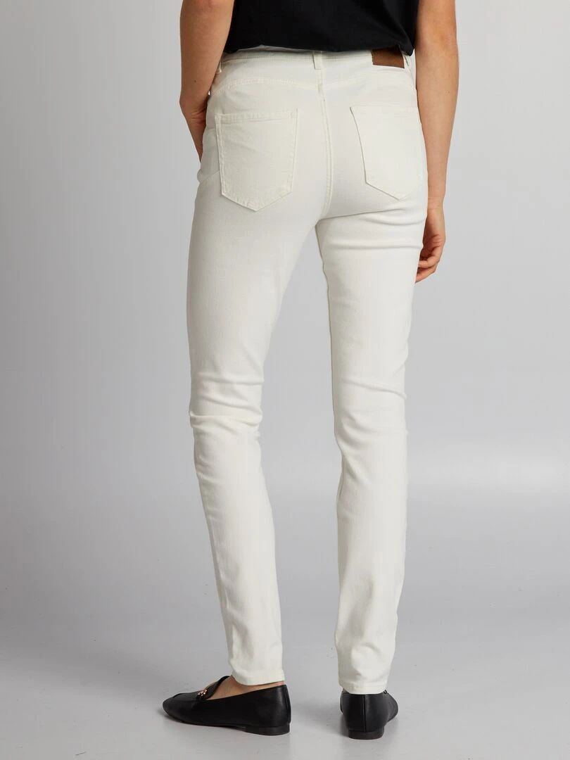 Jean skinny à taille haute   L30   Blanc