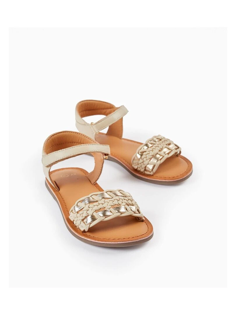 Sandales en cuir pour fille CÉRÉMONIE Blanc