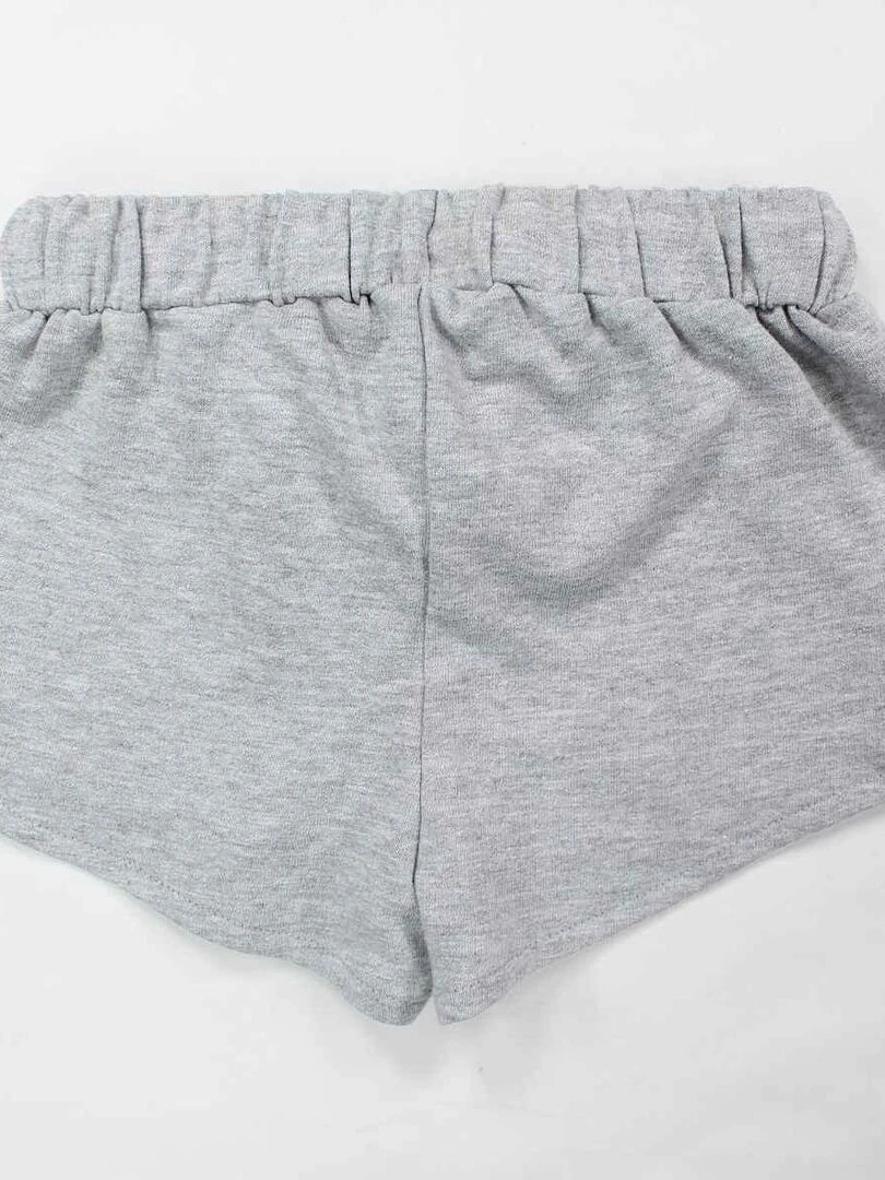 La Pat' Patrouille   Short fille imprimé La Pat' Patrouille en coton   Gris