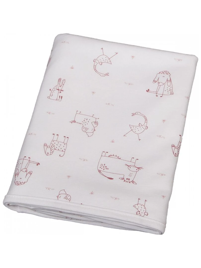 Blanc Avenue Bébé Plaid En Jersey Rouge brique