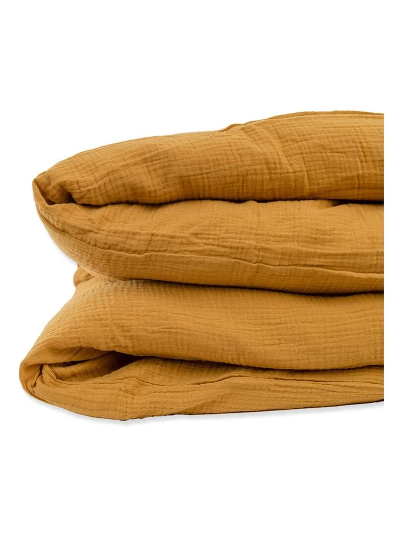 Housse de Couette en Coton Bio Honey Beige