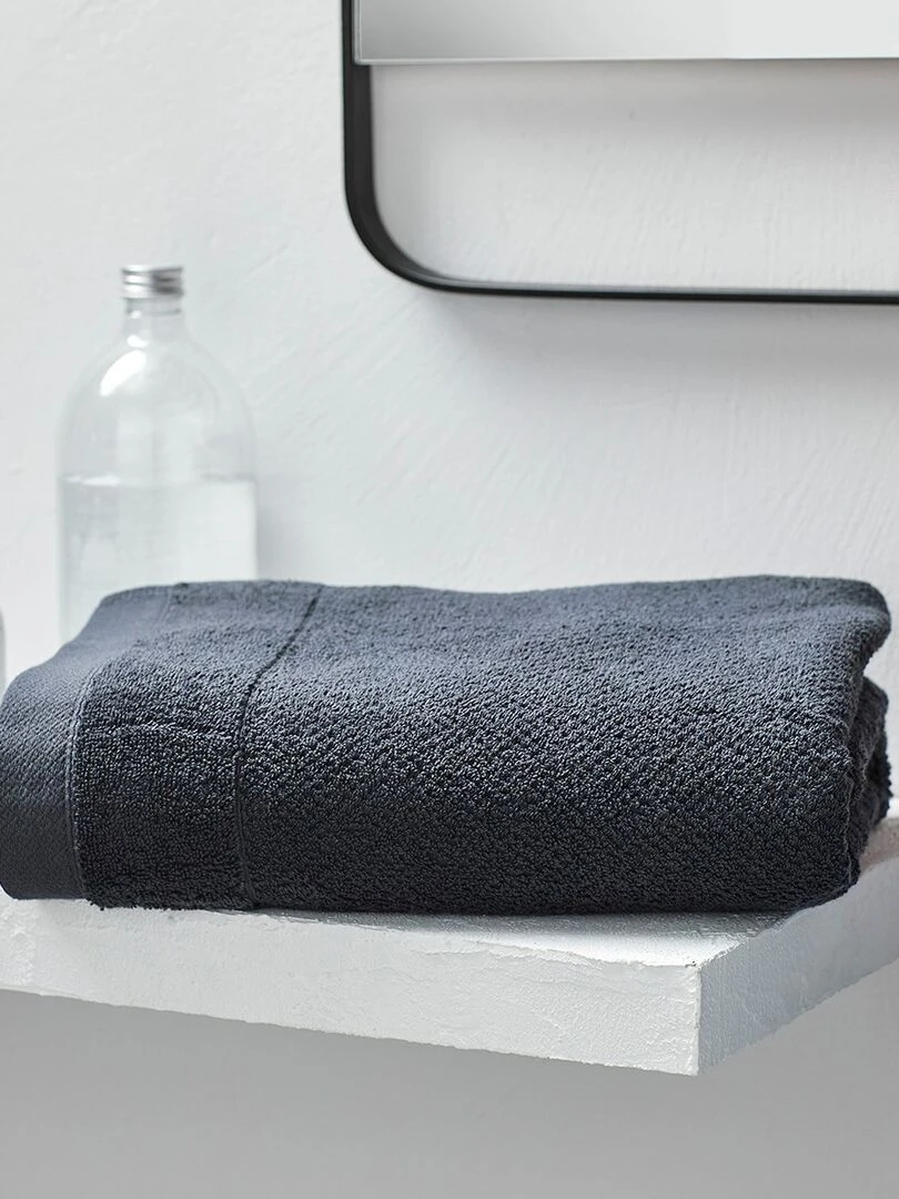Drap De Bain Uni 'bio Organic' 'today' gris anthracite