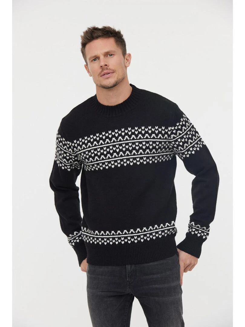 Lee Cooper Pull manches longues coton regular CANCHOR Noir