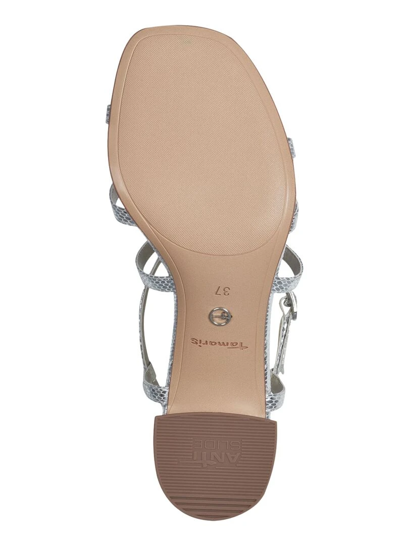 Sandale à Bride Talon Tamaris   Argent