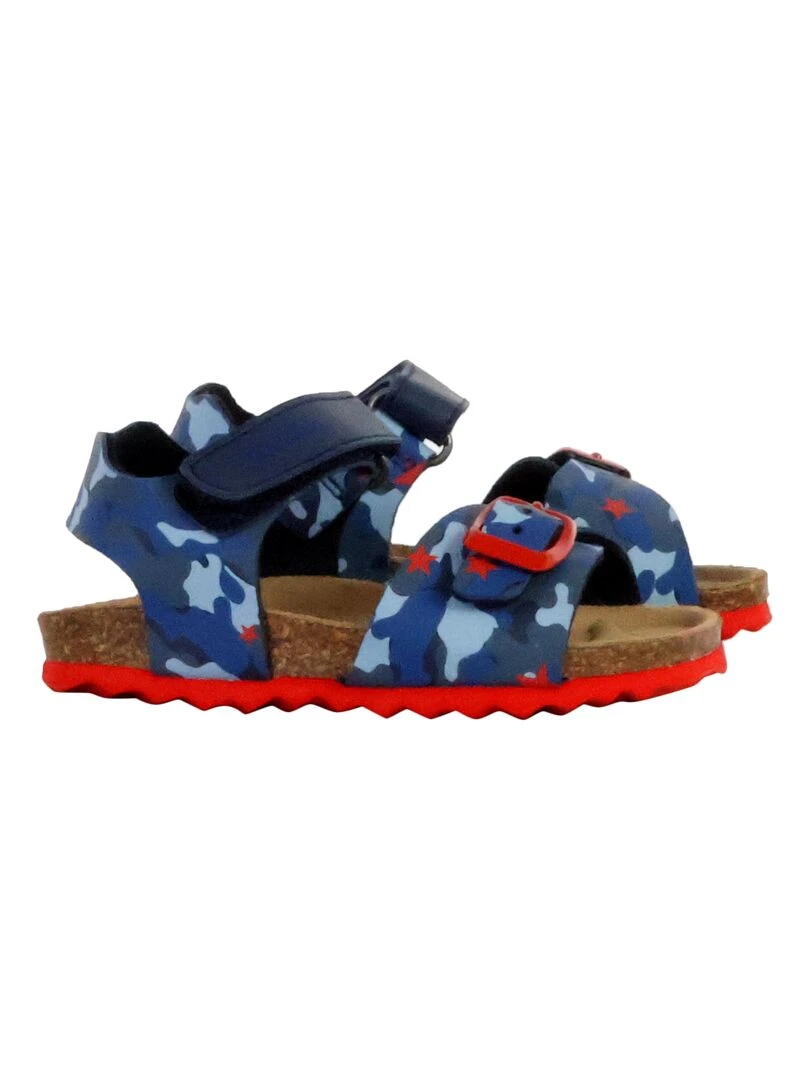 Sandale cuir enfant Geox Chalki   Bleu