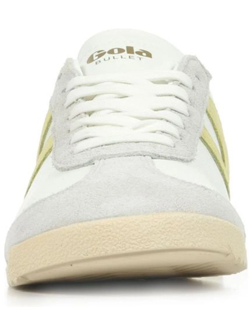 Baskets Gola Bullet Pure   Blanc Jaune Gris