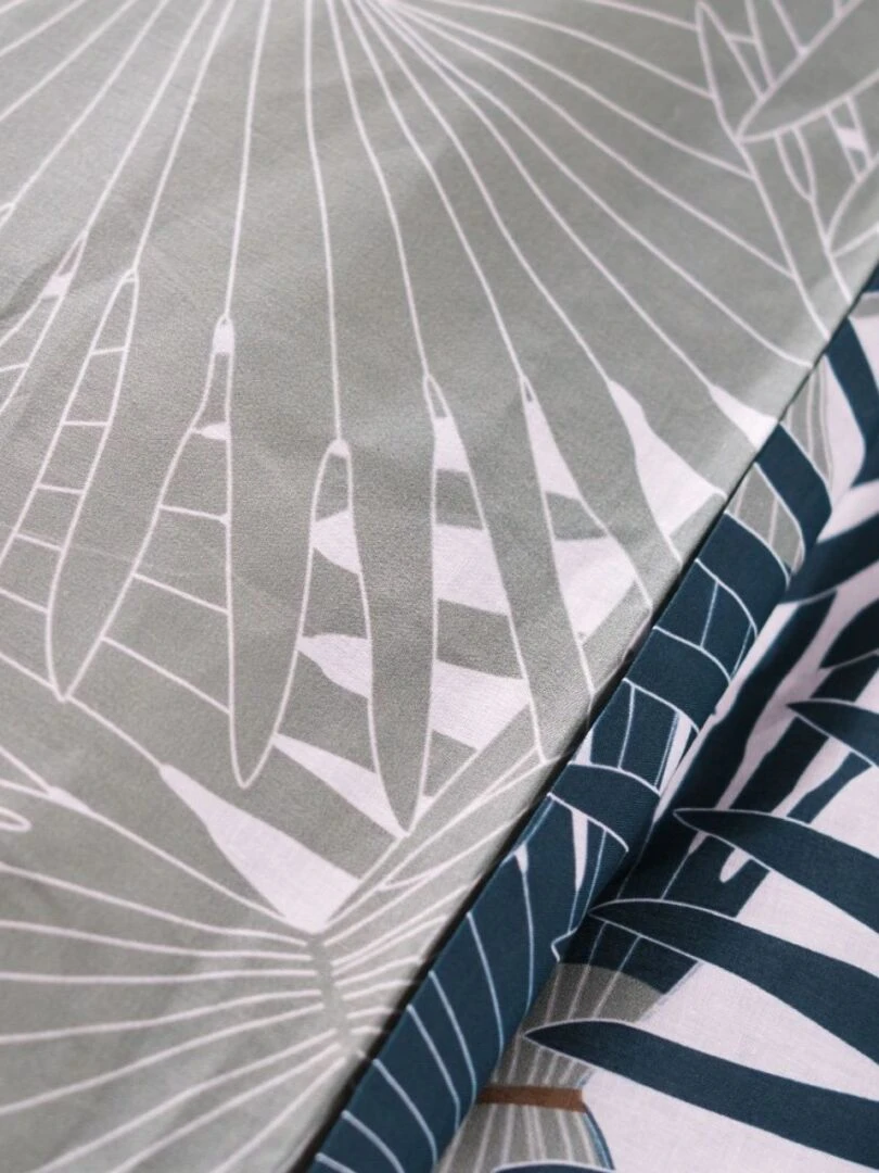 Housse de couette  Sunshine Jungle + taie(s) 100% coton 57 fils   Bleu