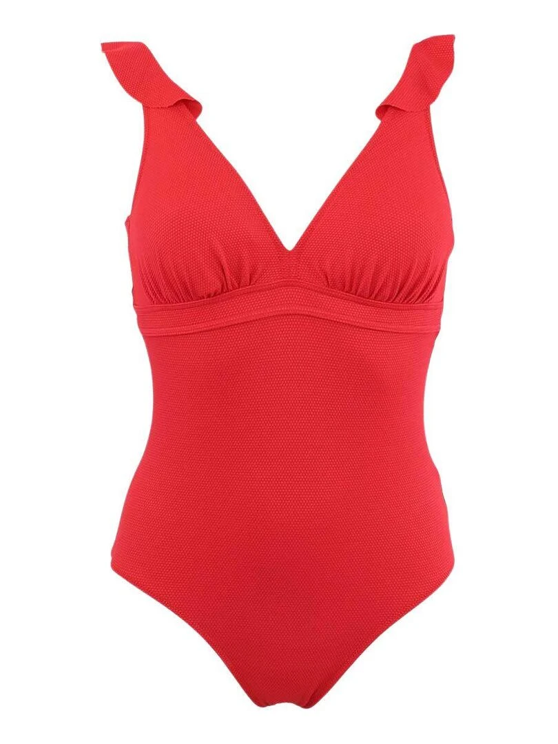Maillot 1 pièce sans armatures bonnet CDE Bellagio   Rouge
