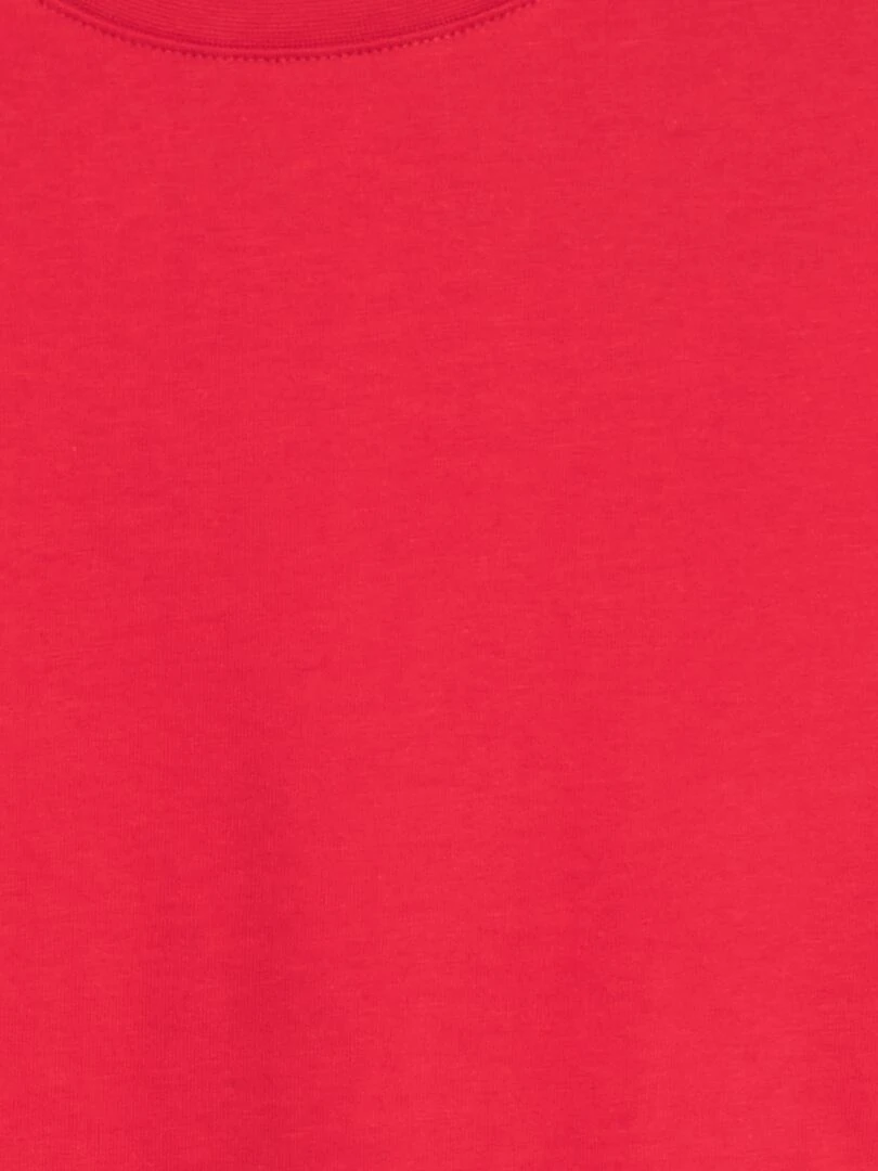 T shirt uni en maille jersey épaisse   Tough Cotton™   rouge