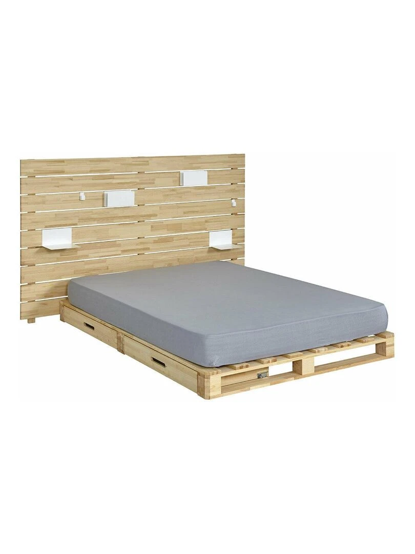 Pack lit avec tête de lit Cembro AKITEN RETAIL Marron