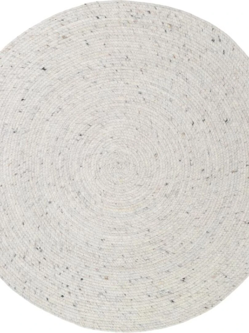 Tapis Rond Neethu Naturel (110 Cm) Ecru
