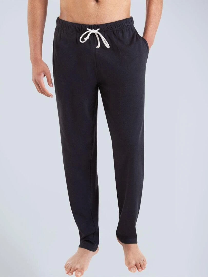Pyjama long homme Rayures Gris Blanc