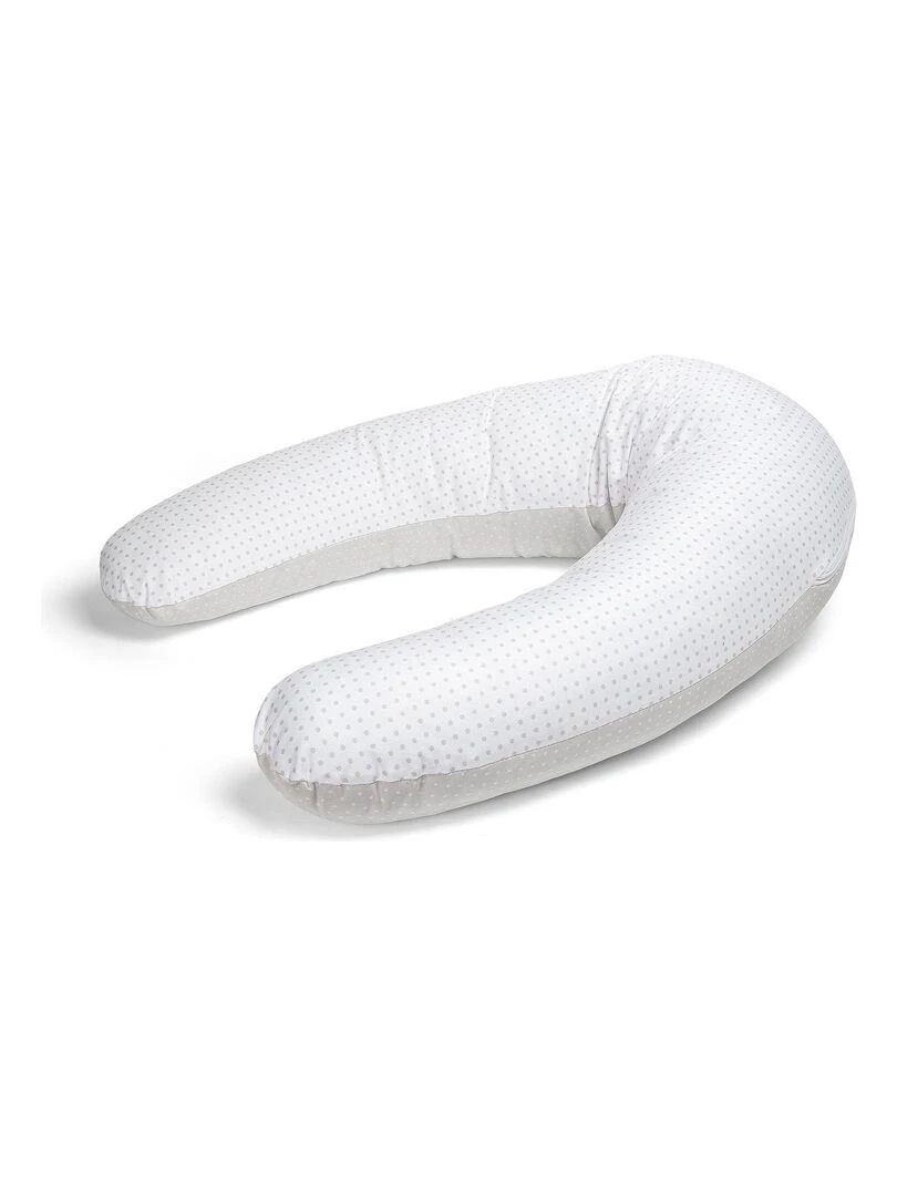 Coussin d'allaitement Bebe évolutif GRIS 160 CM Déhoussable avec remplissage mircrofibres Gris