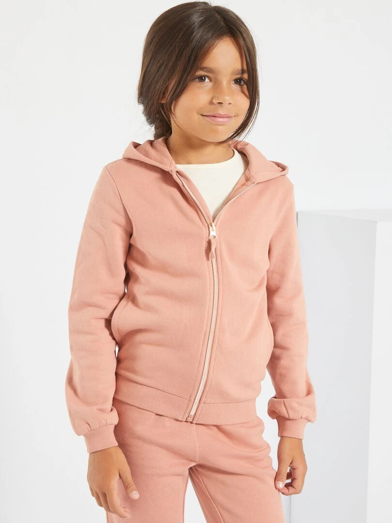 Veste à capuche   rose