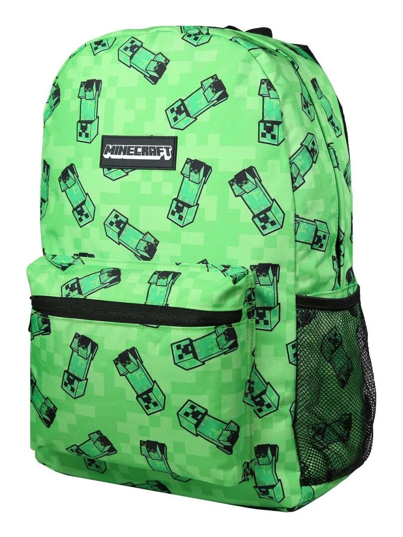BAGTROTTER Sac à dos 1 compartiment Minecraft Jeu Vidéo Vert Vert