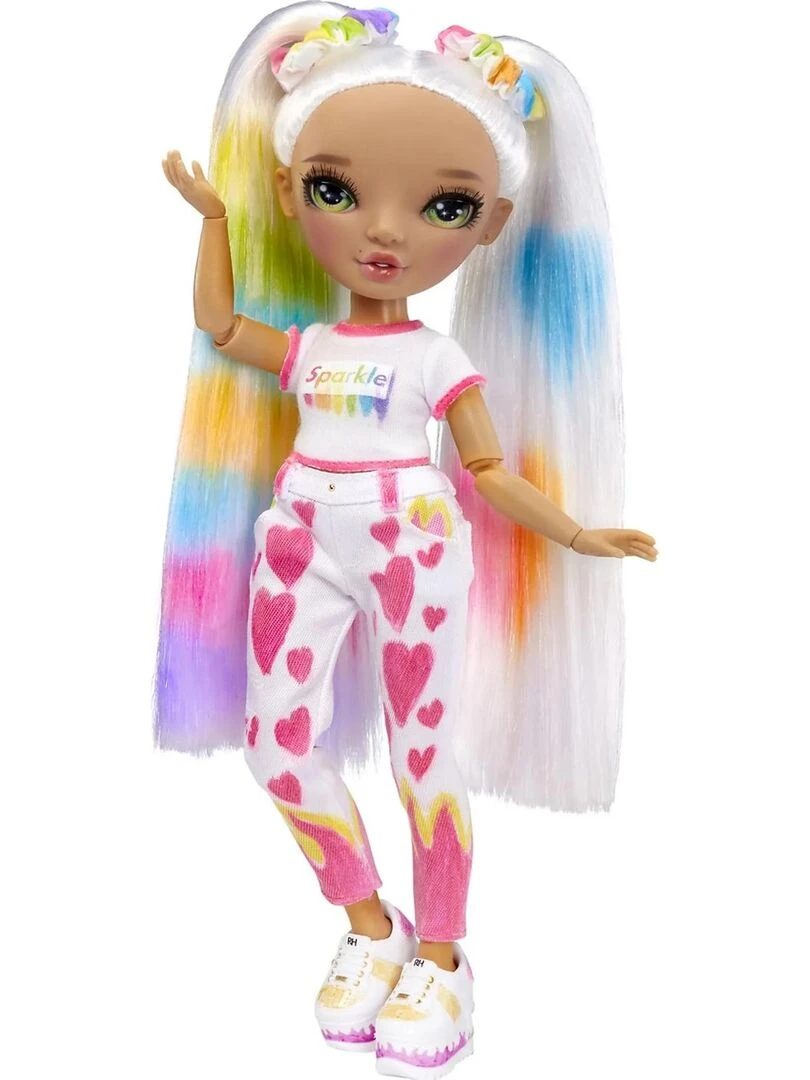 Rainbow High Color & Create yeux verts Blanc