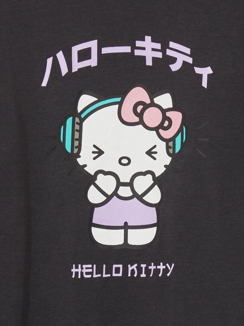 T shirt 'Hello Kitty' Gris